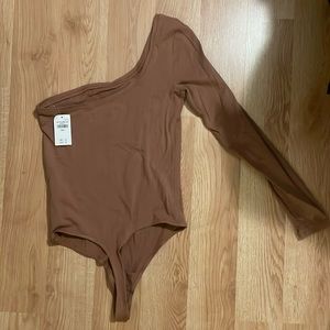 NWT Abercrombie One Shoulder Thong Bodysuit | Size Small
